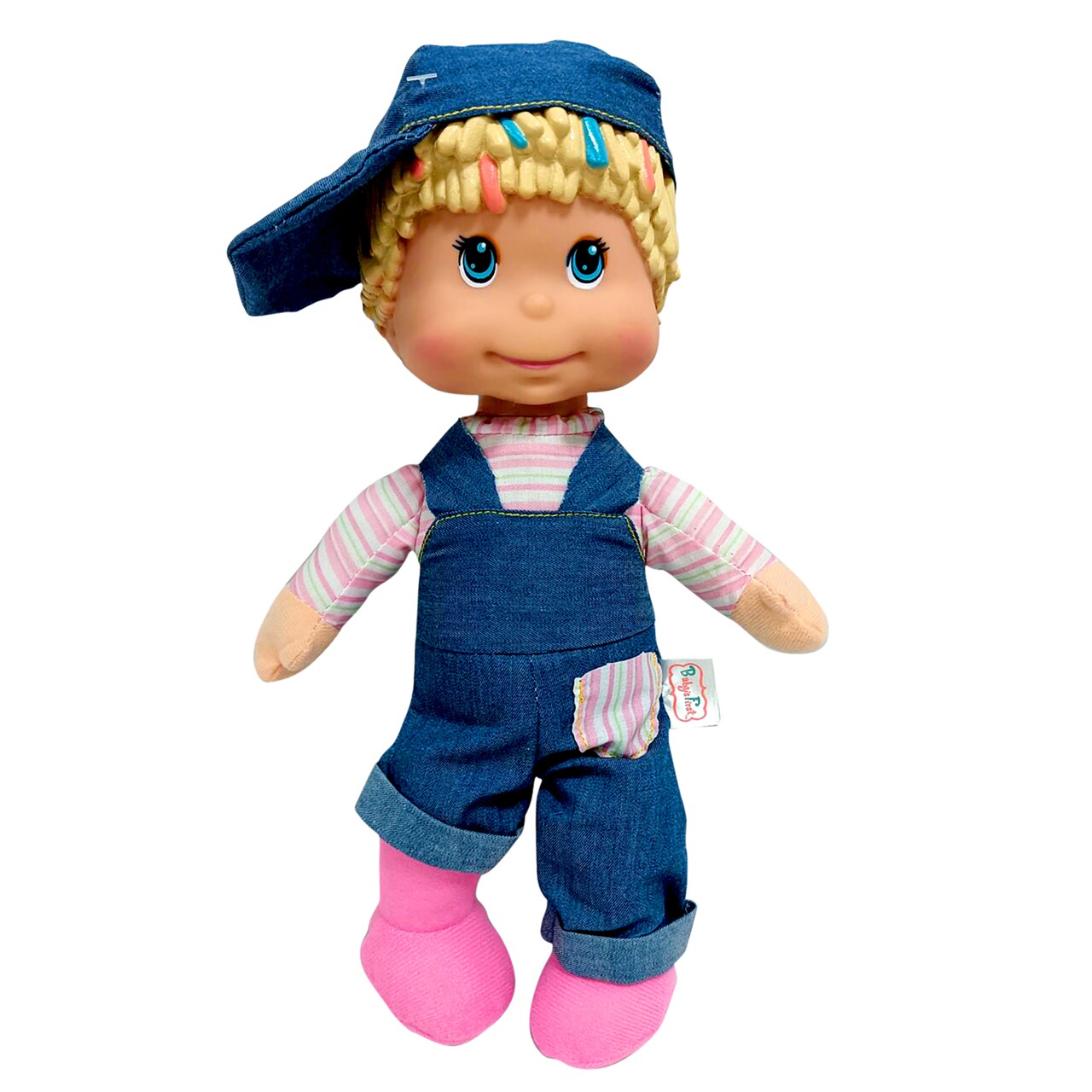 Baby's First: My Alphabet Boy Doll - Blue Denim Overalls - Interactive Singing Musical Doll, Teaches ABC's & Fun Words, Soft Toy, Kids-Toddler Age 1+